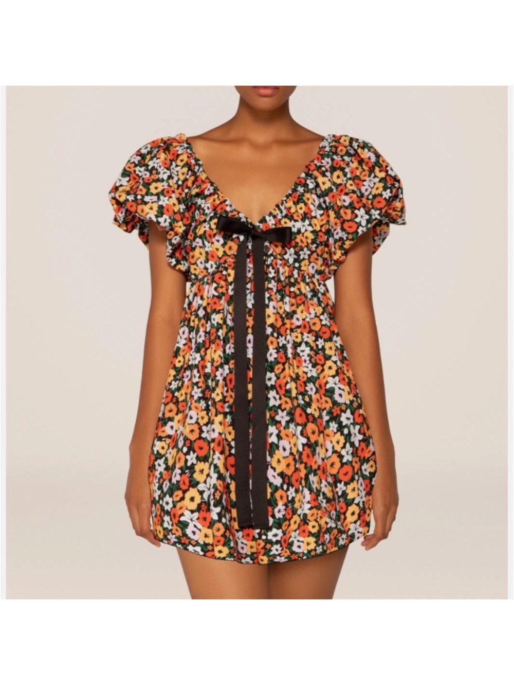 Agua by Agua Bendita Horizonte Mini Dress in La Fania Noche